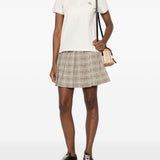 Polo a maniche corte in avorio Moncler - donna 