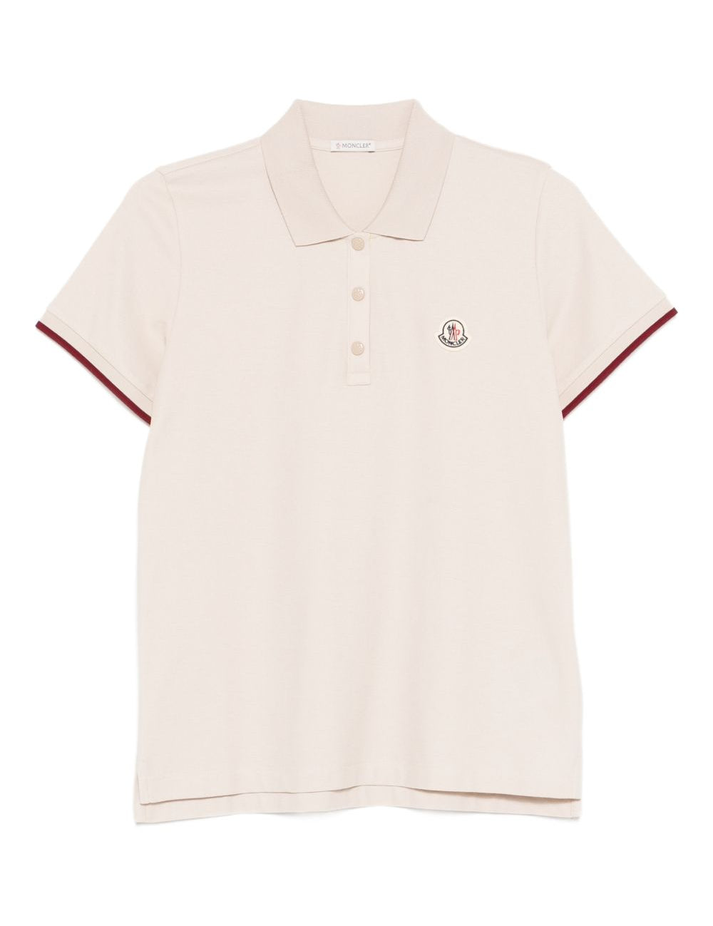 Polo a maniche corte in beige Moncler - donna 