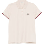 Polo a maniche corte in beige Moncler - donna 