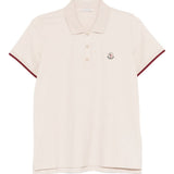 Polo a maniche corte in beige Moncler - donna 