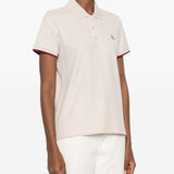 Polo a maniche corte in beige Moncler - donna 