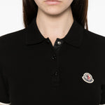 Polo a maniche corte in nero Moncler - donna 