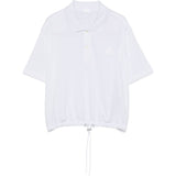 Polo con coulisse in bianco Moncler - donna 