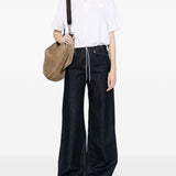 Polo con coulisse in bianco Moncler - donna 