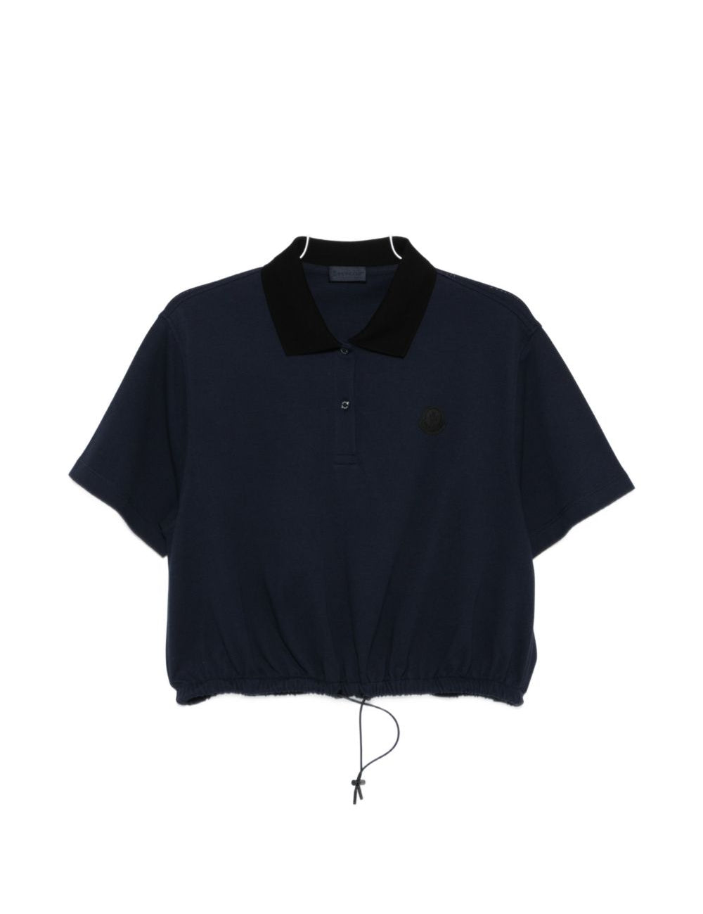 Polo con coulisse in vita in blu Moncler - donna 