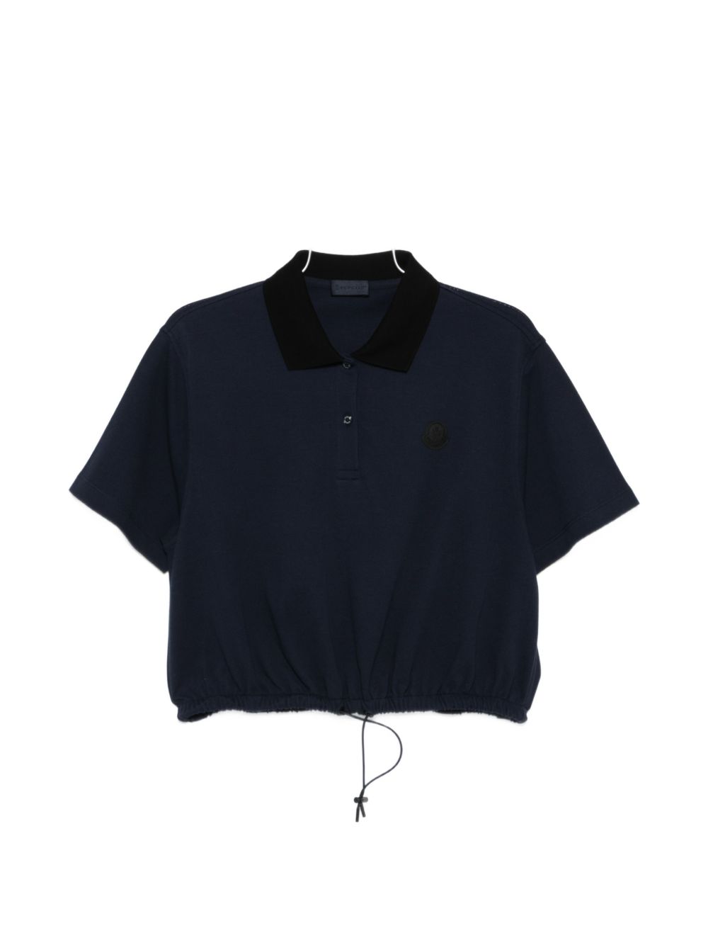 Polo con coulisse in vita in blu Moncler - donna 