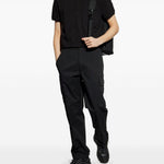 Polo con applicazione logo in nero Moncler - uomo 