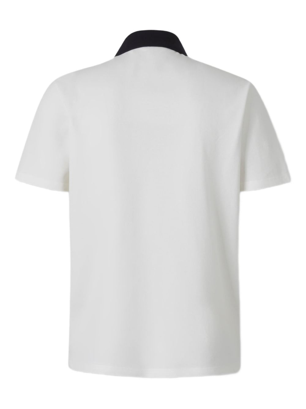 Polo con logo ricamato in bianco Moncler - uomo 