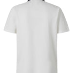 Polo con logo ricamato in bianco Moncler - uomo 