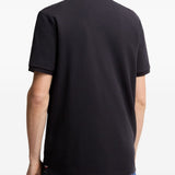 Polo con applicazione logo in blu Moncler - uomo 