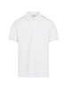 Polo con logo in bianco Moncler - uomo