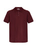 Polo con dettaglio a righe in piquet in rosso Moncler - uomo