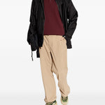 Polo con dettaglio a righe in piquet in rosso Moncler - uomo 