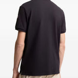 Polo con applicazione logo in blu Moncler - uomo 