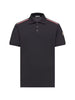 Polo con applicazione logo in blu Moncler - uomo