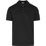 Polo con logo in nero Moncler - uomo 
