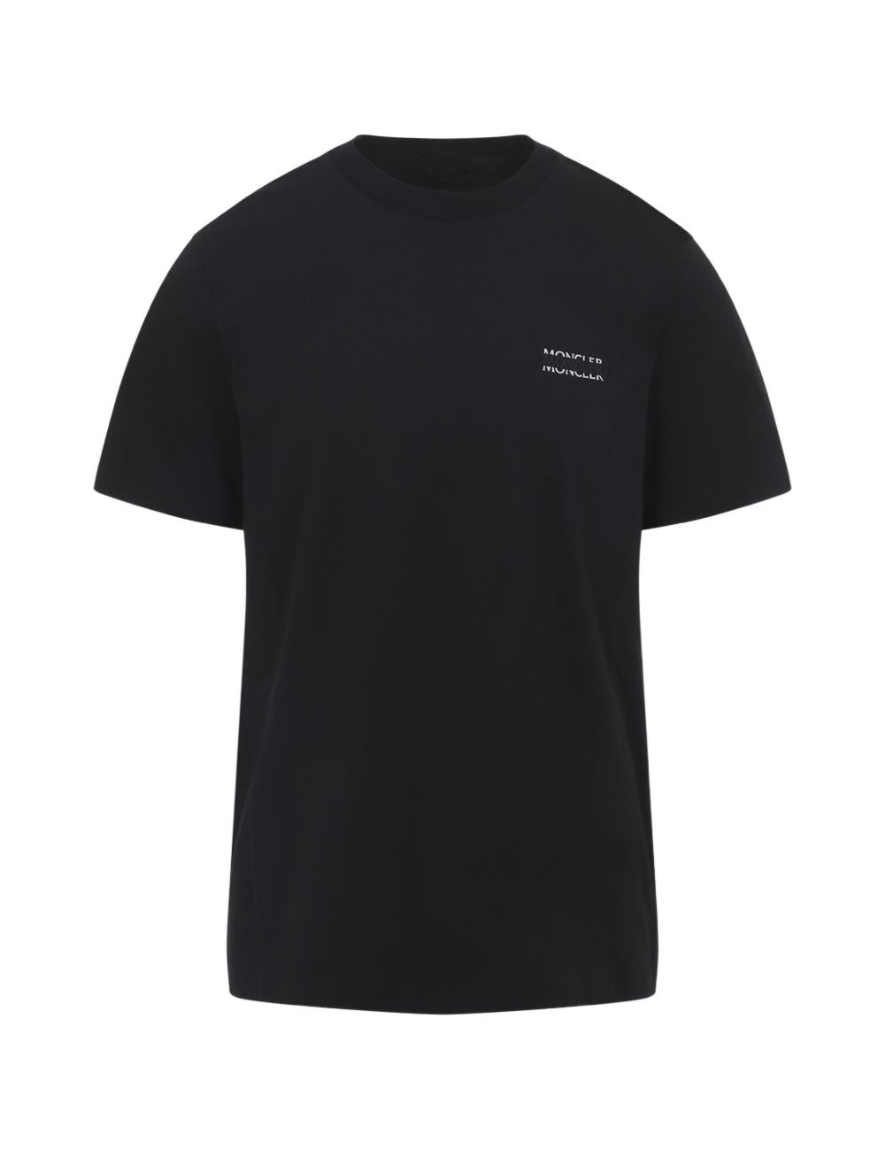 T-shirt a maniche corte con logo in nero Moncler - uomo 
