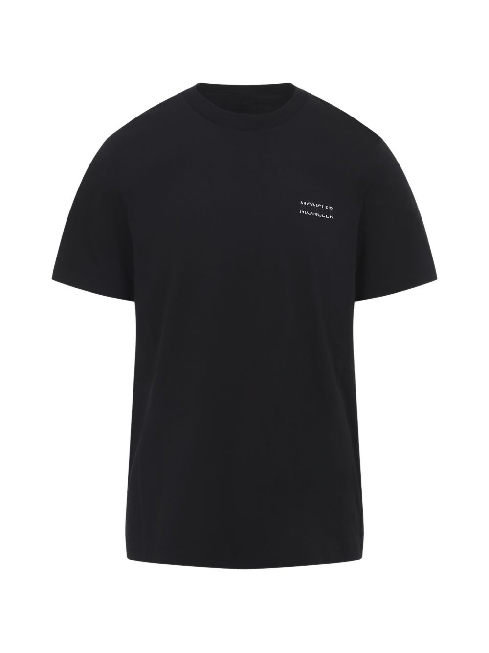 T-shirt a maniche corte con logo in nero Moncler - uomo 