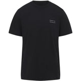 T-shirt a maniche corte con logo in nero Moncler - uomo 