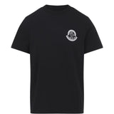 T-shirt con applicazione logo in nero Moncler - uomo 