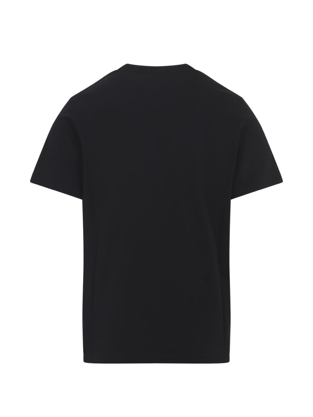 T-shirt con applicazione logo in nero Moncler - uomo 