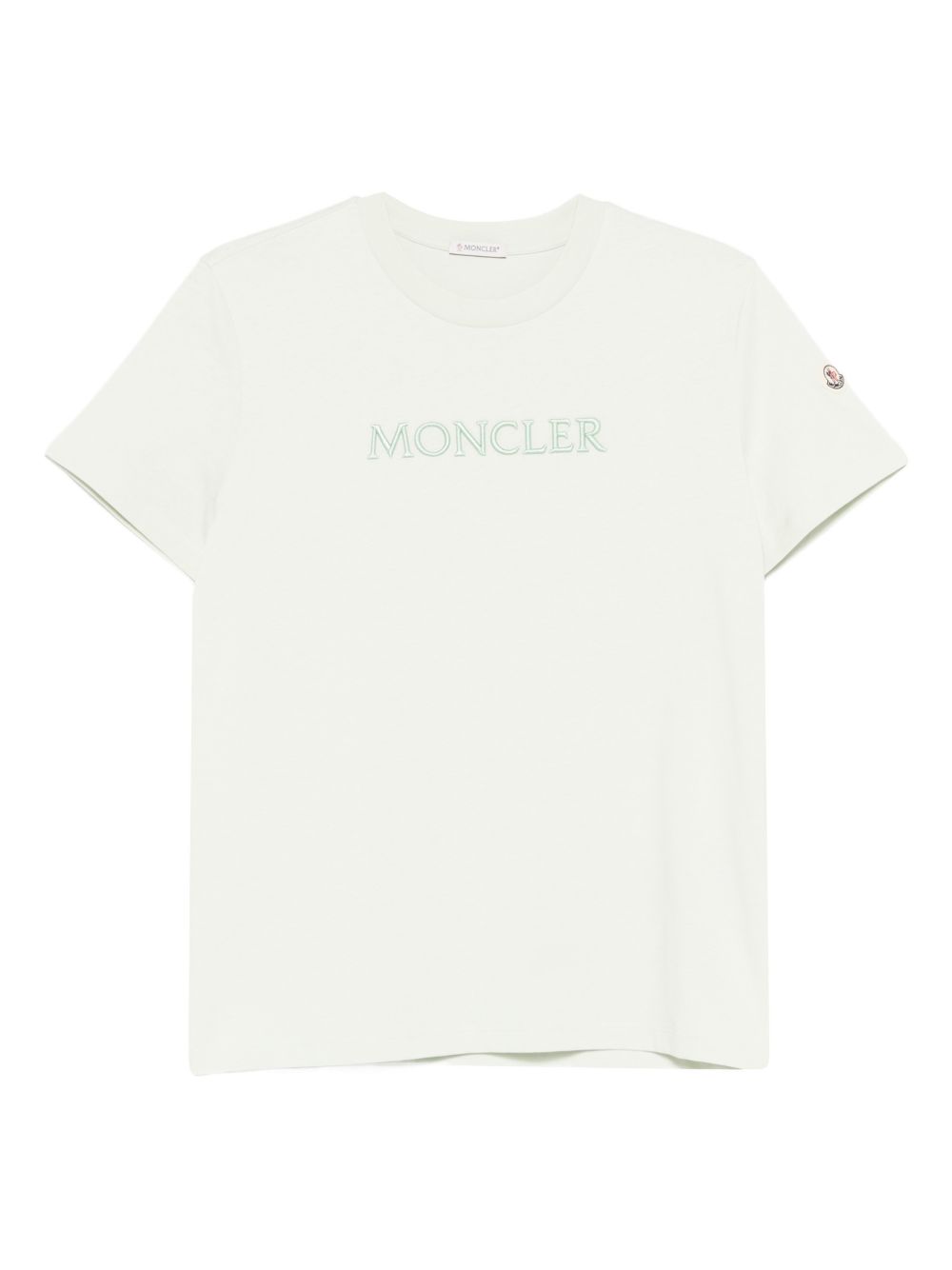 T-shirt con logo in bianco Moncler - donna 