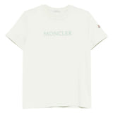 T-shirt con logo in bianco Moncler - donna 