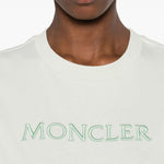 T-shirt con logo in bianco Moncler - donna 