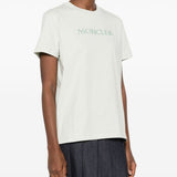 T-shirt con logo in bianco Moncler - donna 