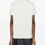 T-shirt con logo in bianco Moncler - donna 