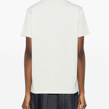 T-shirt con logo in bianco Moncler - donna 