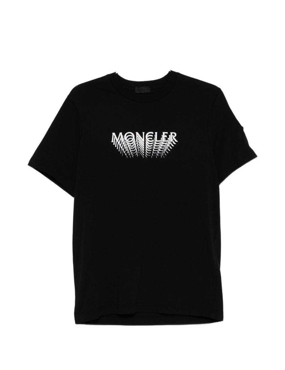 T-shirt con logo in nero Moncler - uomo 