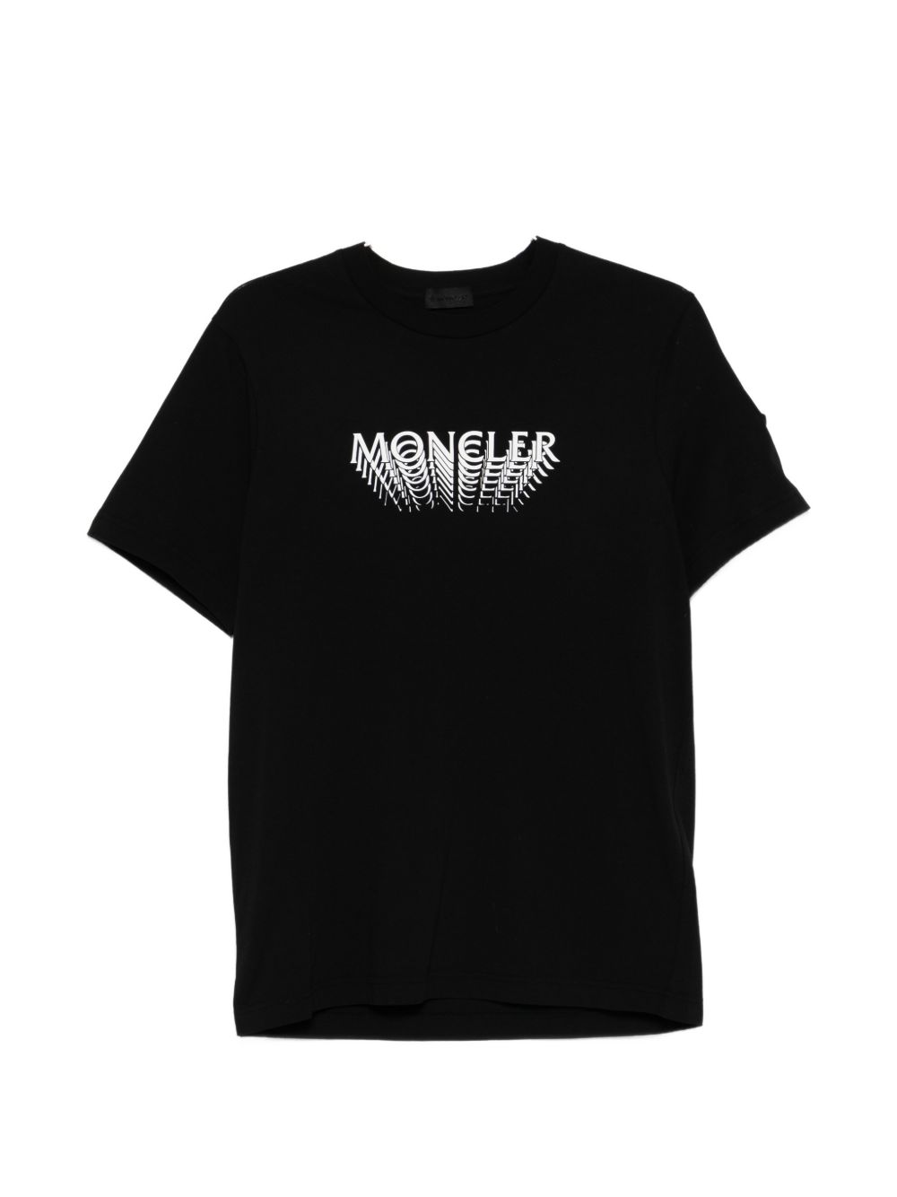 T-shirt con logo in nero Moncler - uomo 