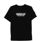 T-shirt con logo in nero Moncler - uomo 