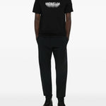 T-shirt con logo in nero Moncler - uomo 