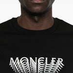 T-shirt con logo in nero Moncler - uomo 
