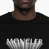 T-shirt con logo in nero Moncler - uomo 