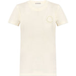 T-shirt con logo in bianco Moncler - donna 