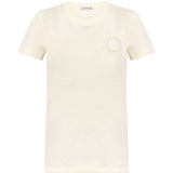 T-shirt con logo in bianco Moncler - donna 