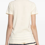 T-shirt con logo in bianco Moncler - donna 