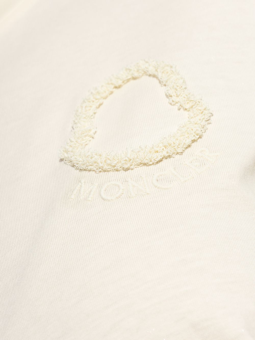 T-shirt con logo in bianco Moncler - donna 