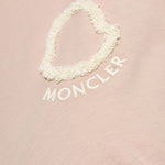 T-shirt con logo applicato in rosa Moncler - uomo 