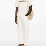 T-shirt con logo in beige Moncler - uomo 