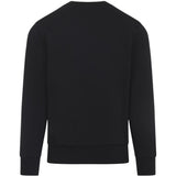 Felpa con logo in cotone in nero Moncler - uomo 