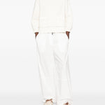 Giacca con zip boucle in avorio Moncler - donna 