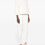 Giacca con zip boucle in avorio Moncler - donna 