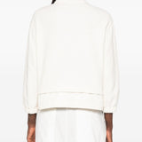 Giacca con zip boucle in avorio Moncler - donna 