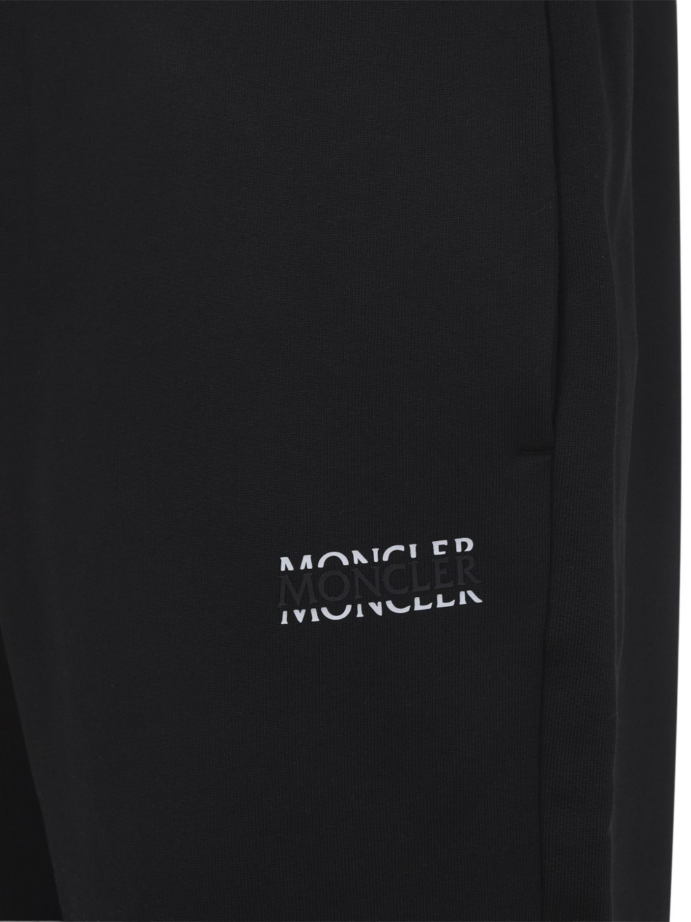 Pantaloni sportivi con logo in nero Moncler - uomo 