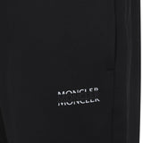 Pantaloni sportivi con logo in nero Moncler - uomo 
