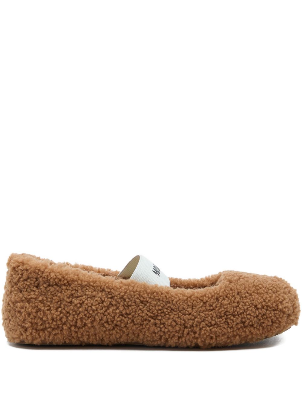Ballerine in shearling in marrone Moon boot - donna 